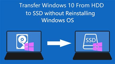 Transfer Windows 10 from HDD to SSD without Reinstalling