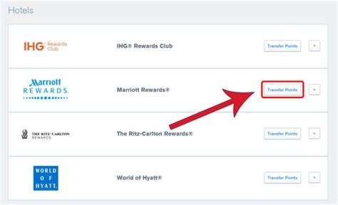 Transferring Miles from Hotel Partners
