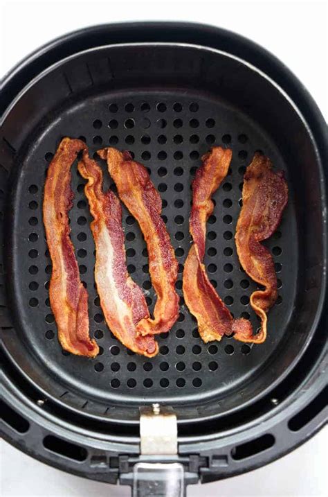 Image: Transferring the Bacon to the Air Fryer