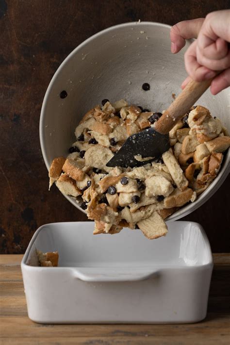 Transferring to a baking dish
