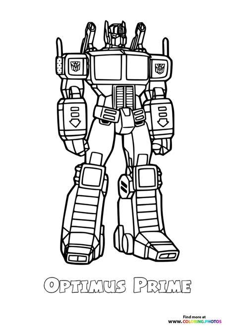 Transformer Coloring Pages Optimus Prime