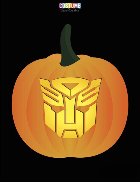 Transformer Pumpkin Carving Templates