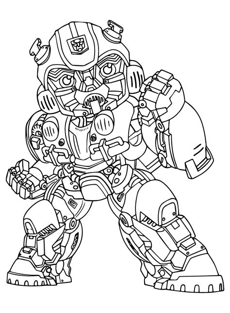Transformers Coloring Pages Bumblebee