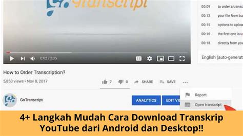 Menggunakan Transkrip dan Subtitle untuk SEO Video