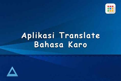 Translate Karo Indonesia