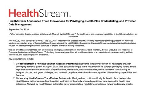 Transparency and Control Managing Your Health Data on Healthstream