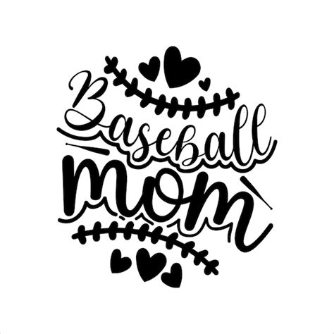 Score a Home Run with Stunning Transparent Baseball Mom Svg - Perfect for Sports Fans!
