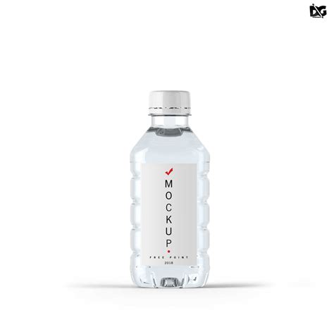 Transparent Bottle Mockup