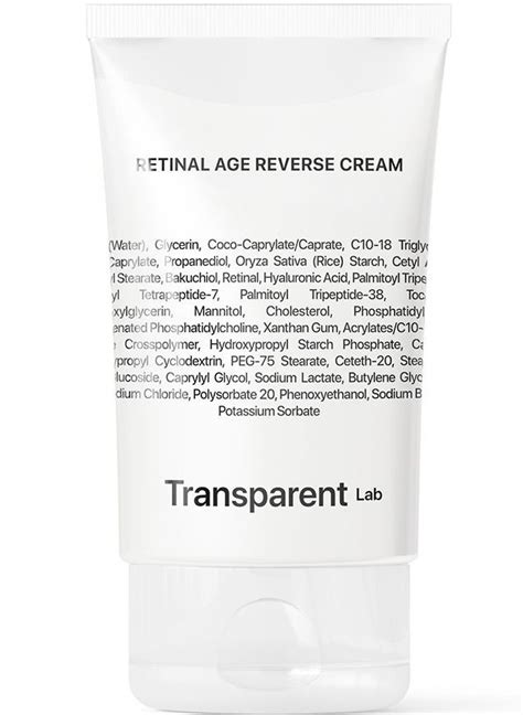 TRANSPARENT LAB Retinal Age Reverse Cream mit Bakuchiol