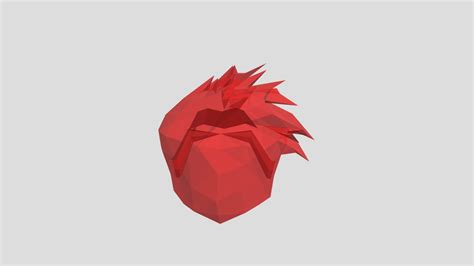 Transparent Red Roblox Hair - Download Free 3D model by 