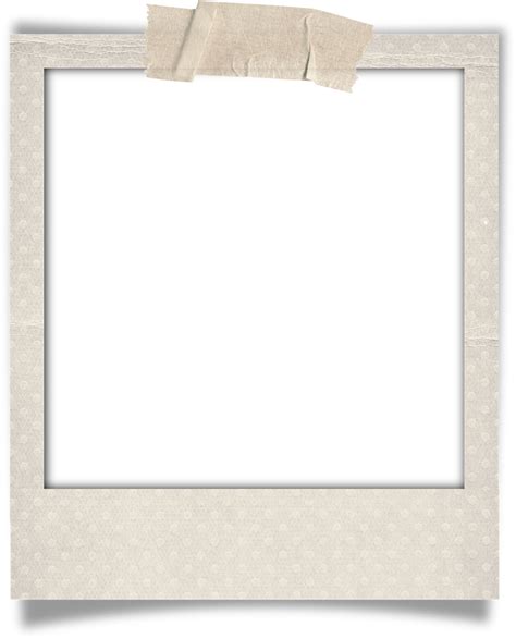 Transparent Template Polaroid Frame