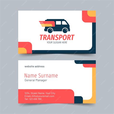 Transport Business Cards Templates Free