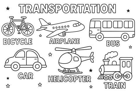 Transportation Coloring Pages