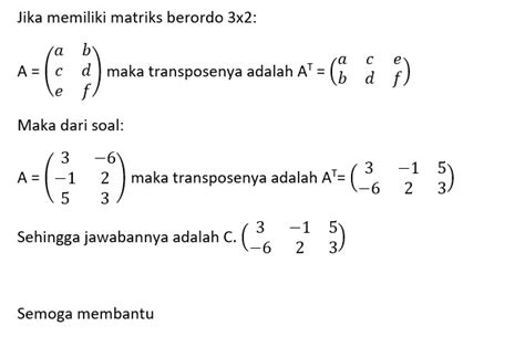 Transpose Matriks 3X2