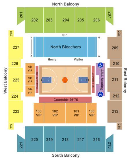 Trask Coliseum Seating Chart
