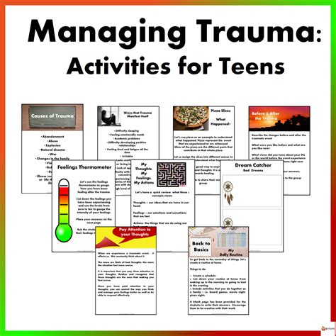 Trauma Worksheets For Youth