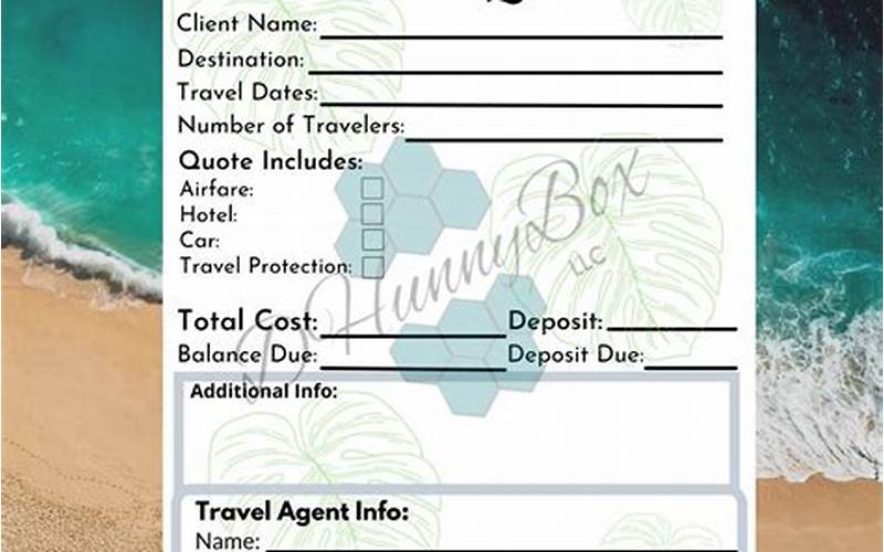 Travel Quote Template