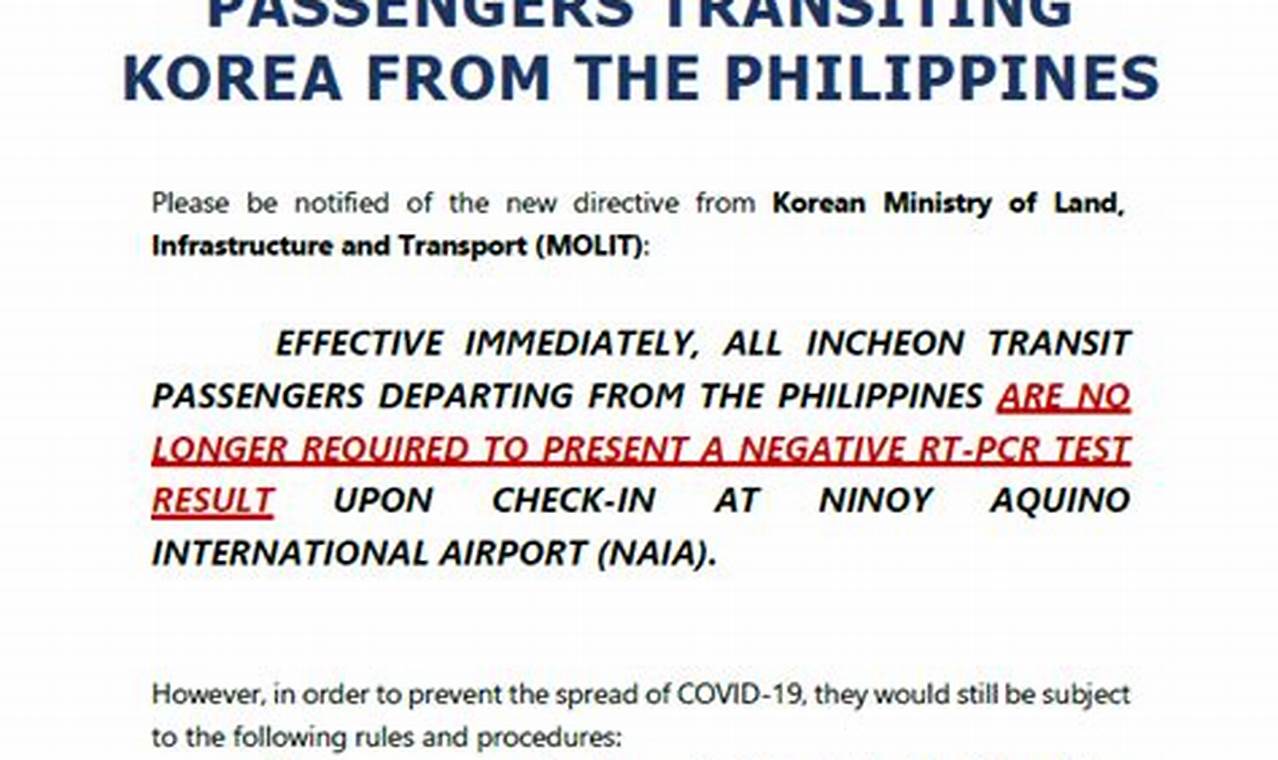 Travel Requirements To South Korea From Philippines 2024