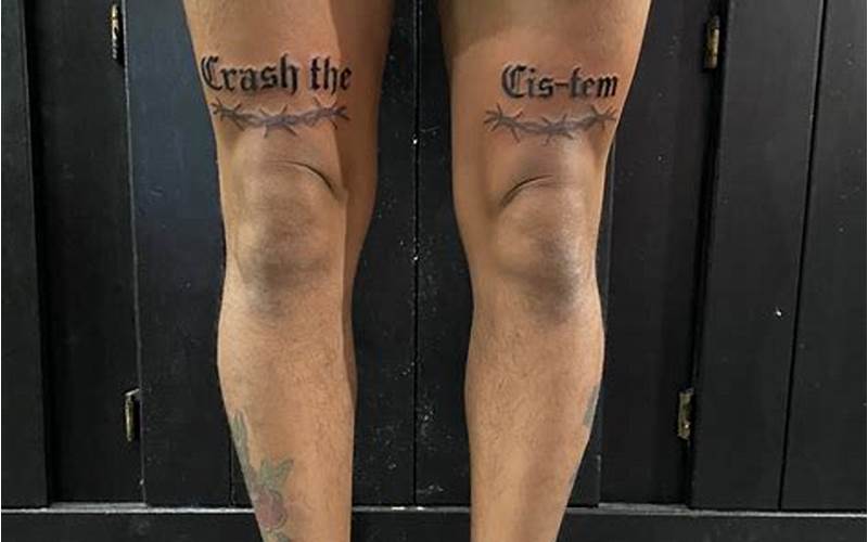 Travel Tattoo Above Knee