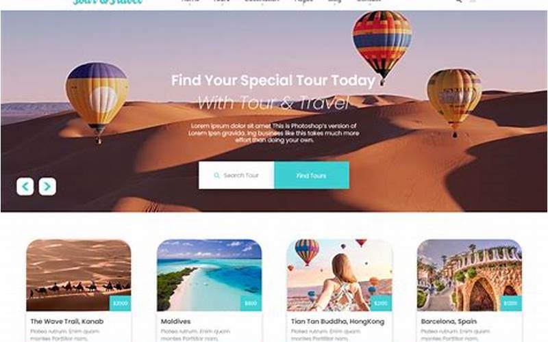 Travel Website WordPress Templates