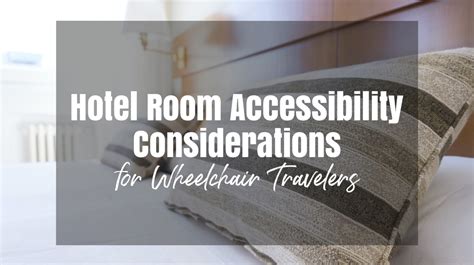 Travel Accessibility Considerations