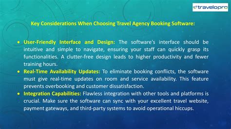 Travel Booking Considerations