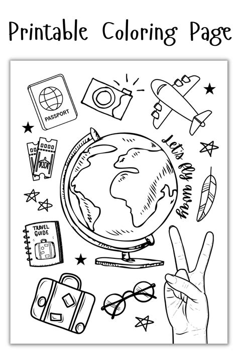 Travel Coloring Pages