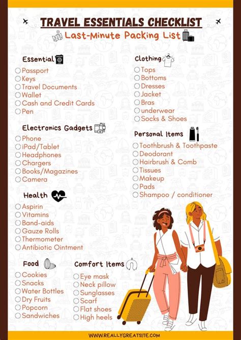 Travel Essentials Checklist with Crayola Mini