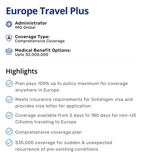 Travel Insurance for Europe