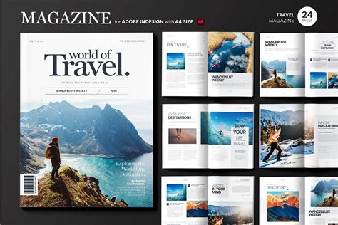 Travel Magazine Layout Typography
