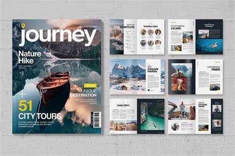 Travel Magazine Layout Visuals