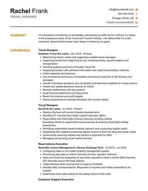 Travel Planner Career