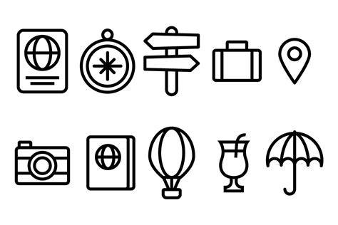 Travel Tips Icons
