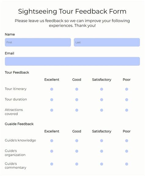 Travel Tour Feedback