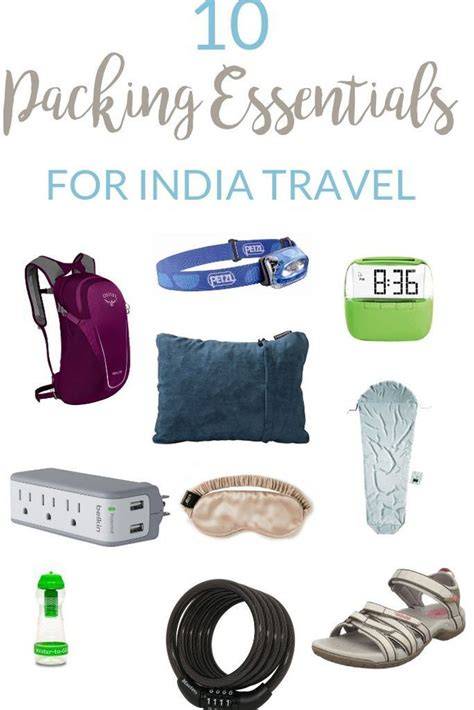Travel essentials India
