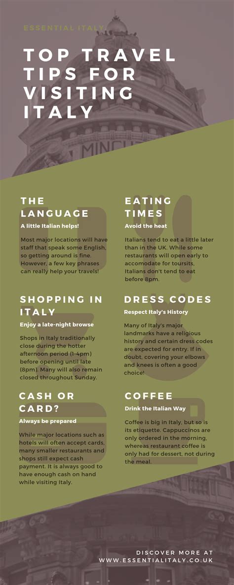 Travel tips for Italy