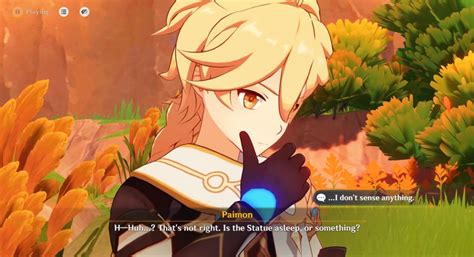 Traveler Unable to Receive the Pyro Element from the Statue of the Seven