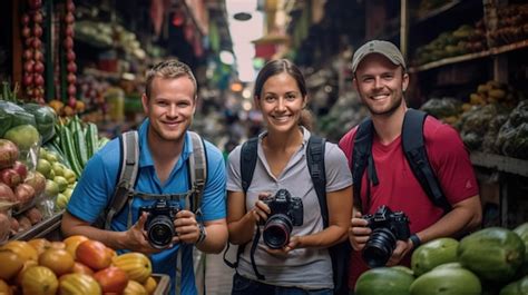 Travelers Exploring Markets