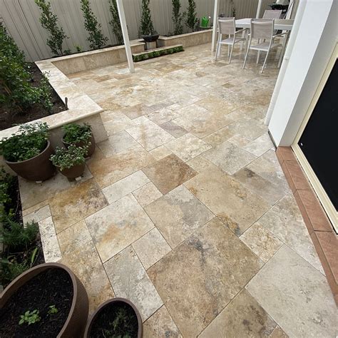 Travertine Tile Outside