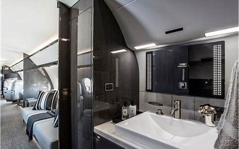 Travis Barker Private Jet Bathroom