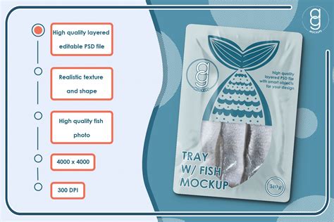 Tray  Fish Mockup