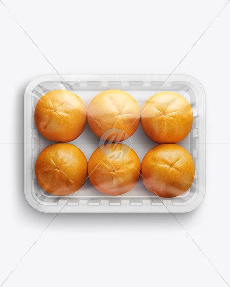 Tray with Oranges Mockup