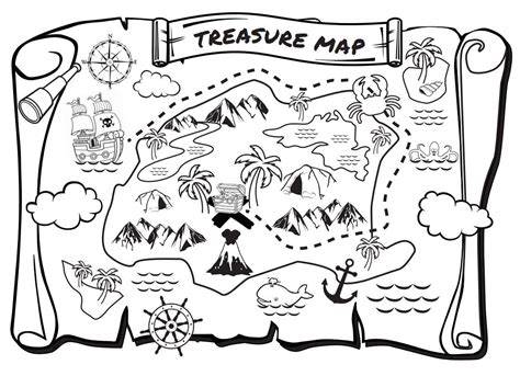 Treasure Map Color Page
