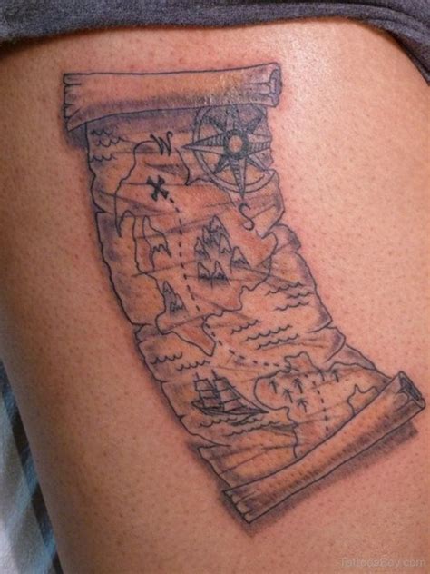 Treasure Map Tattoo