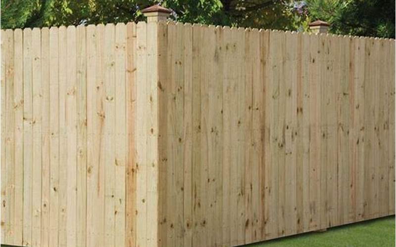 Treated Pine Privacy Fence