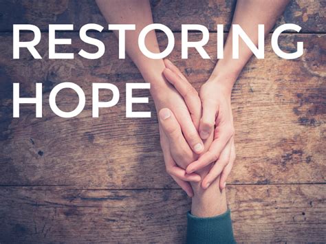 Treatment and Rehabilitation Restoring Hope and Quality of Life