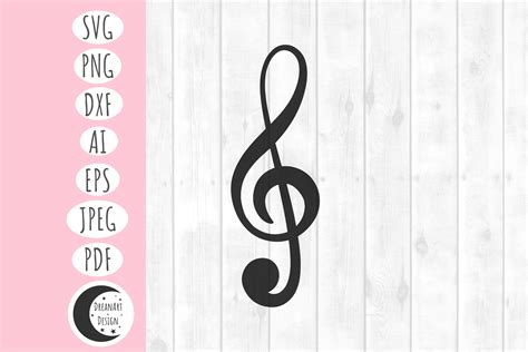 Unlock Your Musical Creativity with a Bespoke Treble Clef SVG Design!