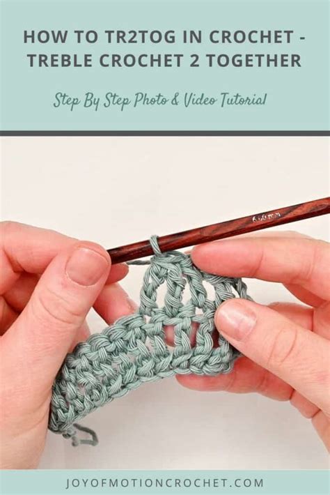 Treble Crochet 2 Together