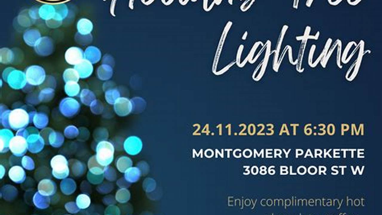 Tree Lighting Near Me 2024