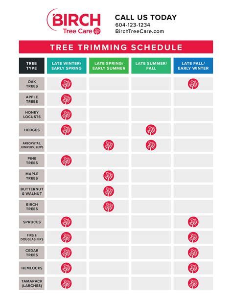 Tree Pruning Calendar